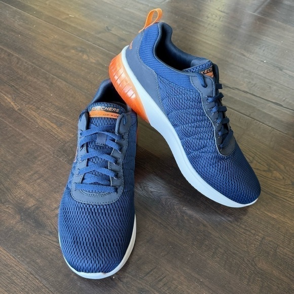 Skechers Air Ultra Flex (Orange/Navy) Sneaker Size 11 Men - Picture 2 of 9